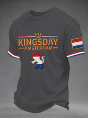 T-shirt met korte mouwen voor heren Koningsdag