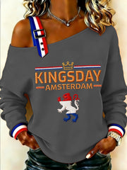 Dames Koningsdag-sweatshirt