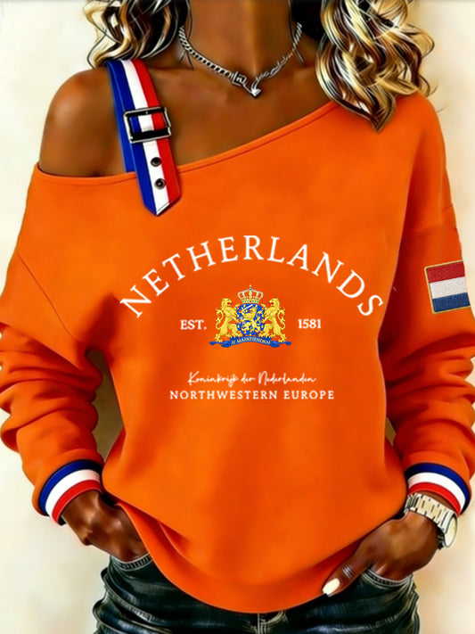Koningsdag sweatshirt voor dames