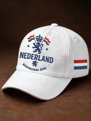 Unisex Koningsdag Nederland hoed met vlagprint