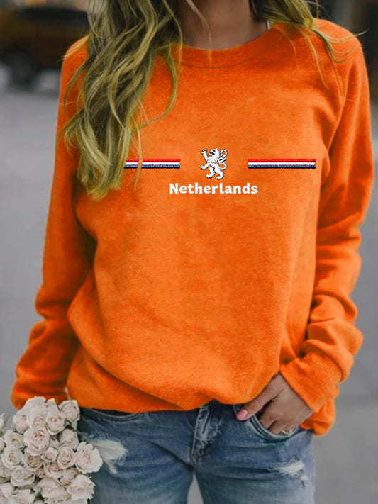 Dames Koningsdag-sweatshirt