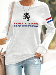 Dames Koningsdag-sweatshirt