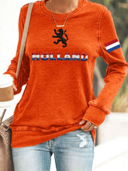 Dames Koningsdag-sweatshirt