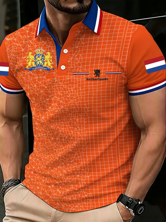 Koningsdag poloshirt voor heren