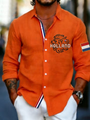 Heren Koningsdag Wafelshirt
