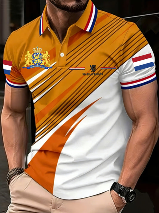 Koningsdag poloshirt voor heren