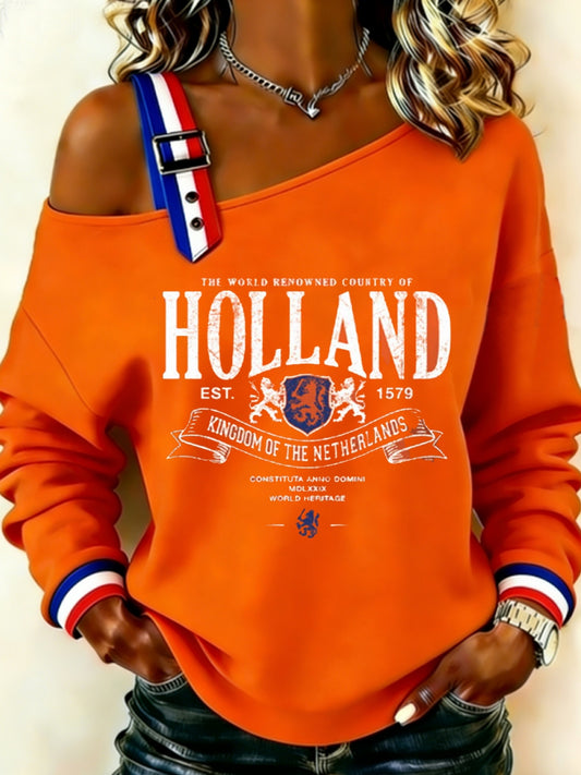 Dames Koningsdag-sweatshirt