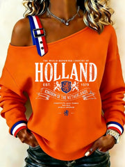 Dames Koningsdag-sweatshirt
