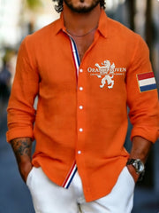Heren Koningsdag Wafelshirt