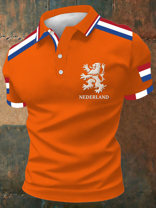 Koningsdag poloshirt voor heren
