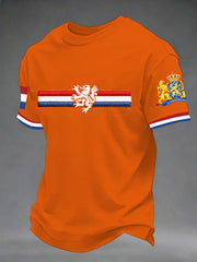 Heren T-shirt met korte mouwen voor Koningsdag