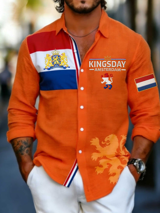 Men's Koningsdag Waffle Shirt