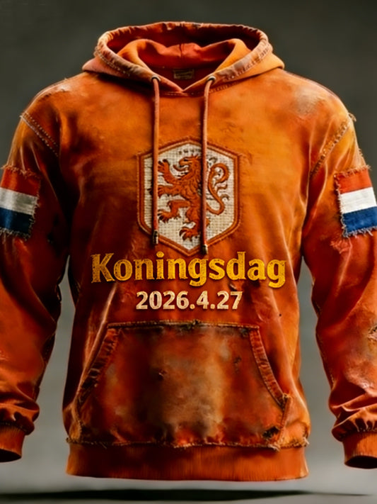Heren Koningsdag-hoody