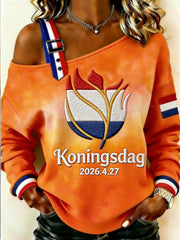 Heren Koningsdag-sweatshirt