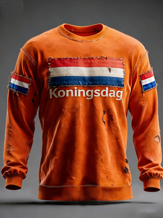 Heren Kerstdag-trui met ronde hals