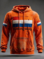 Heren Koningsdag Standard Fit Hoodie