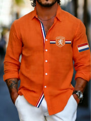 Heren Koningsdag Wafelshirt