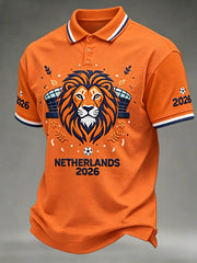 Heren Nederlands voetbalshirt 2026 poloshirt