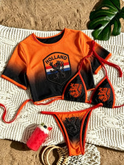 Women's 3-Piece Vacation Bikini Swimsuit Set