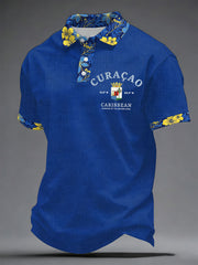 Men's Curaçao Print Casual T-Shirt