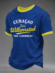 Men's Curaçao Print Casual T-Shirt