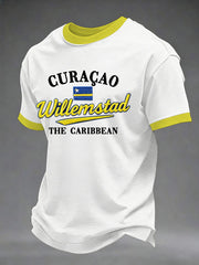 Men's Curaçao Print Casual T-Shirt