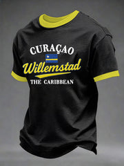 Men's Curaçao Print Casual T-Shirt